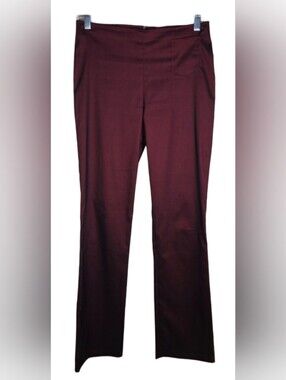 Vtg Y2K Formula X Deep Burgundy Flare Pants Size 5/6